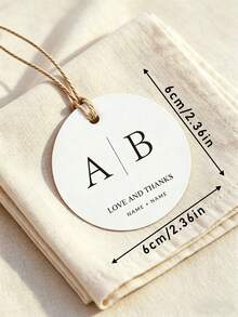 Personalized Customization Of Text, Circular Customization, Universal Blank Cards, Food, Gift Clothing, Clothing, Hang Tags, Labels, Certificates Of Conformity, Customized Logos - Multicolor - View 6
