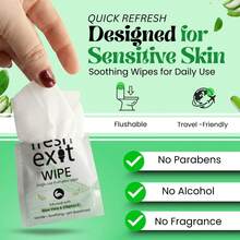 FreshExit Flushable Wipes For Adults U2013 36 Individually Wrapped  Wet Wipes, Travel Size, Extra-Large Unscented, Hypoallergenic U2013 Feminine Hygiene &Amp; Personal Care Wipes - 顏色A - 查看 4