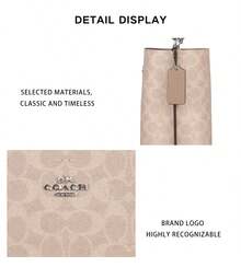 Coach Printed Women's Single Shoulder Crossbody Bag CBQ33SVPWH - 奶茶色CBQ33SVPWH - 查看 7