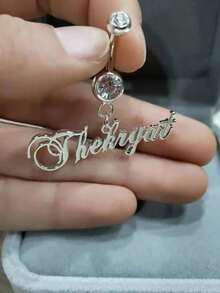 Custom Name Belly Button Piercing With Synthetic, Personalized Letter Navel Piercing Jewelry, Sexy Jewelry,Ideal Gifts For Anniversaries,For Birthdays - Multicolor - View 4