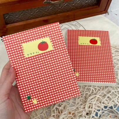 Sổ tay/Nhật ký/Sổ phác thảo hình quả cà chua, Sổ tay học sinh thời trang, tiện dụng hoặc Sổ ghi nhớ cá nhân - Món quà hoàn hảo cho người yêu thích cà chua.