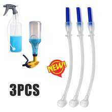 1SET 3PCS Universal Fit 360° Spray Bottle Adapter, Weighted Tube Replacement For Sprayers,  Multi-Angle Sprayer Attachment, Flexible Dip Tube For Cleaning Bottles - A - View 1