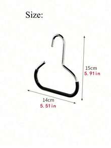 5pcs Hat Hanger Hooks, Non-Slip Organizer Hooks, Creative Round Stainless Steel Hooks For Closet, Suitable For Hats, Belts, Scarves, Lingerie - Multicolor - View 4