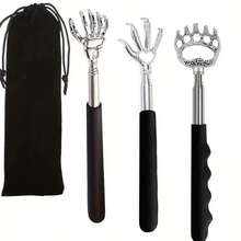 4pcs Assorted Back Scratcher Set, Extendable Back Massage Tool With Rubber Handle, For Men And Women - Multicolor - View 11