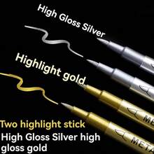 18支金属荧光笔、金银色马克笔、防水高品质软头油漆笔、签名卡和绘图笔,返校文具 - 彩色 - 查看 7