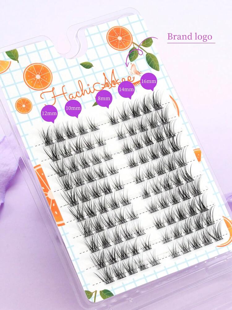 Natural Thick Comfortable Eyelash Extensions, Single Cluster Design Fitting Eye Shape - View 9