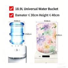 1 Water Dispenser Bucket Cover, Dust-Proof Decorative Cover, Water Bucket Distributor Cover, Water Bucket Cover, Household Dust-Proof Cover, Reusable - Multicolor - View 11