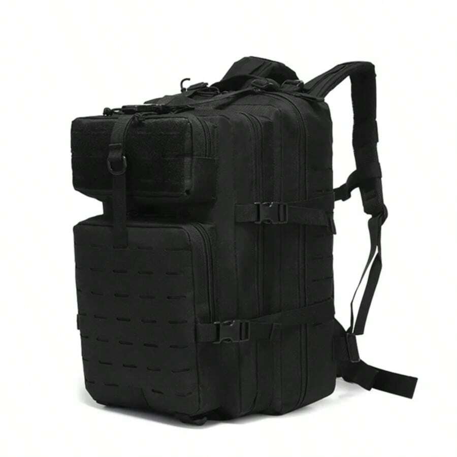 50L Tactical Backpack With Molle System, Heavy Duty Large Capacity Trekking Bag, Very Durable, Practical Backpack For Hiking - Black - View 1