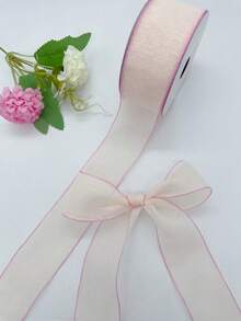 3.8cm Wide Linen Gift Packaging Shoe Flower Hat Decor Ribbon, 10 Yards/Roll - View 8