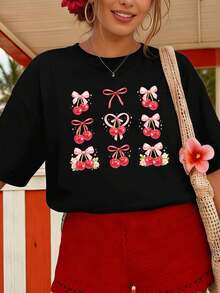 Women T-Shirts - Black - View 1