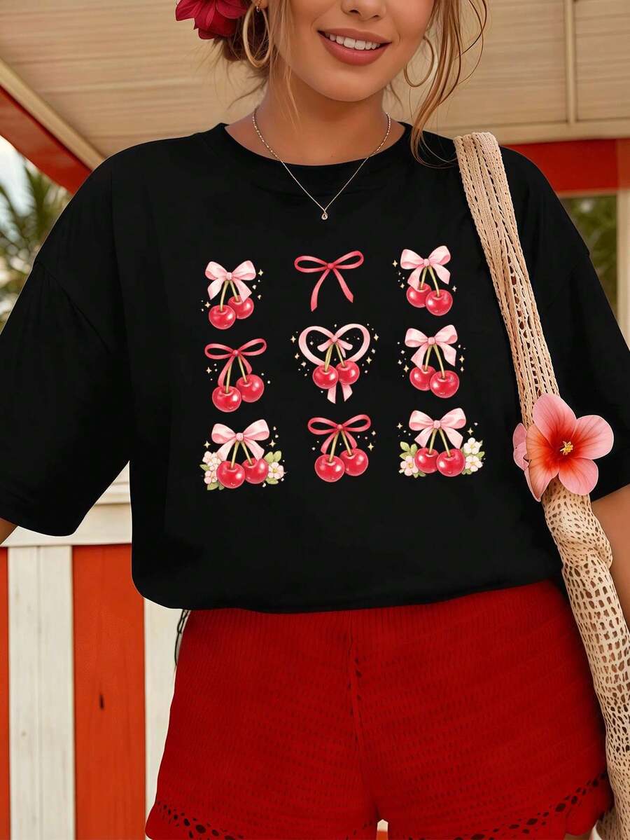 Women T-Shirts - Black - View 1