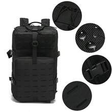 50L Tactical Backpack With Molle System, Heavy Duty Large Capacity Trekking Bag, Very Durable, Practical Backpack For Hiking - Army Green - View 7