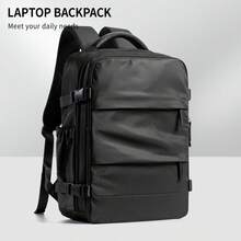Floless Mochila de viaje unisex, cumple con el límite de tamaño de artículo personal de la aerolínea, cabe portátiles de 14/15.6 pulgadas, diseño antirrobo, resistente al agua, adecuada para dormitorios universitarios, mochila pequeña para portátil para ir al trabajo y deportes al aire libre - Multicolor - Ver 9