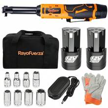 Llave De Impacto Inalambrico 3/8 2ah Bateria*2 Con 7 Vasos Naranja - Naranja - Ver 1