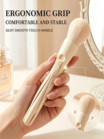 Bộ cọ trang điểm từ tính siêu mạnh 4 trong 1, bao gồm cọ nền lớn, cọ che khuyết điểm, cọ má hồng và cọ highlight. Lông cọ mềm mại, mịn màng, không gây kích ứng. Thiết kế tay cầm từ tính giúp dễ dàng mang theo, phù hợp với nhiều kiểu trang điểm khác nhau.