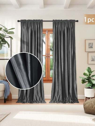 Cortinas de poliéster de cor sólida, cortinas blackout com isolamento térmico, adequadas para cozinha, sala de jantar, sala de estar, quarto, escritório, proteção UV, decoração de casa