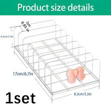 1-Pack Multi-Compartment Clear Acrylic Desktop Organizer - For Vanity & Dressing Table, Convenient Cosmetic Storage For Makeup & Skincare, Minimalist Design, Versatile For Home, Office & Bathroom - A - View 7