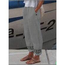 Women Pants - Grey - View 10