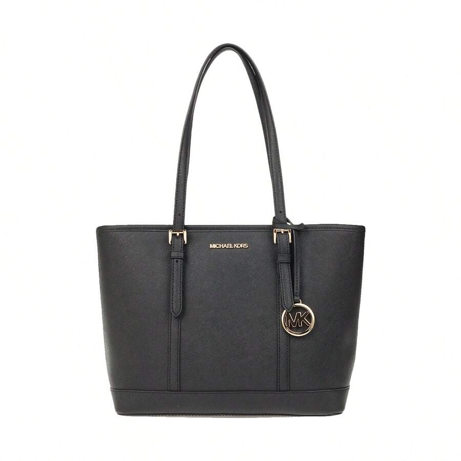 Michael Kors Jet Set Travel 纯色女士单肩包 35S0GTVT1L 黑色