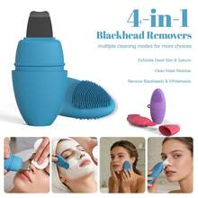 Herramienta de belleza de silicona para eliminar puntos negros, cepillo multifuncional para aplicación de mascarillas faciales - 1 pieza - Ver 3