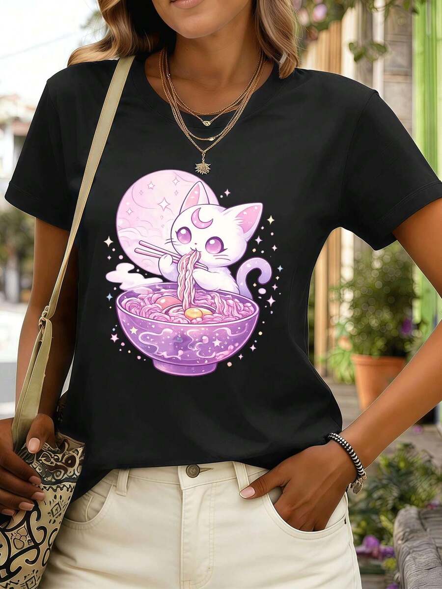 Women T-Shirts - Black - View 1