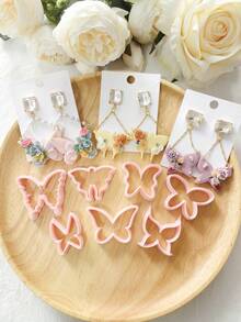 Molde de corte de arcilla polimérica con forma de mariposa de alta precisión, herramienta de molde de arcilla hecha a mano, molde de cuchillo preciso - Suministros de artesanía - Regalo ideal para entusiastas del DIY - Mariposa - Ver 1