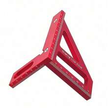 Aluminum Alloy Triangle Ruler, Combination Angle Ruler, 45-Degree And 90-Degree Marking Ruler, Woodworking Angle Ruler, Layout Tool, Precision Marking T-Square - Hợp kim nhôm - Xem 5