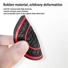 2pcs Honeycomb Round Silicone Cup Coasters, Heat Resistant Non-Slip Washable Drink Mats For Car - Double-ring Coaster - View 4