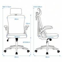 Ergonomic Mesh Office Chair With Adjustable Lumbar Support And Headrest – High-Back Executive Desk Chair For Home/Office - 粉色 - 查看 2