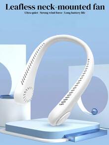 Neckband Fan With Neck Support, Quiet Operation, 360° Cooling, Hands-Free, Bladeless Design, Portable Rechargeable Battery-Powered USB Fan, Suitable For Women & Men, For Home, Travel, Outdoor, Ideal Gift - Multicolor - View 10