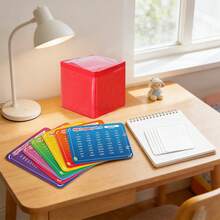 Quixorblex 1 Set DIY Dice, 3-Color Flashcards, Reusable Cards, Dice, Spelling Game, Includes Vocabulary Words & Blank Rewritable Cards, Interactive Learning Tool For Study & Tabletop Games - Multicolor - View 5