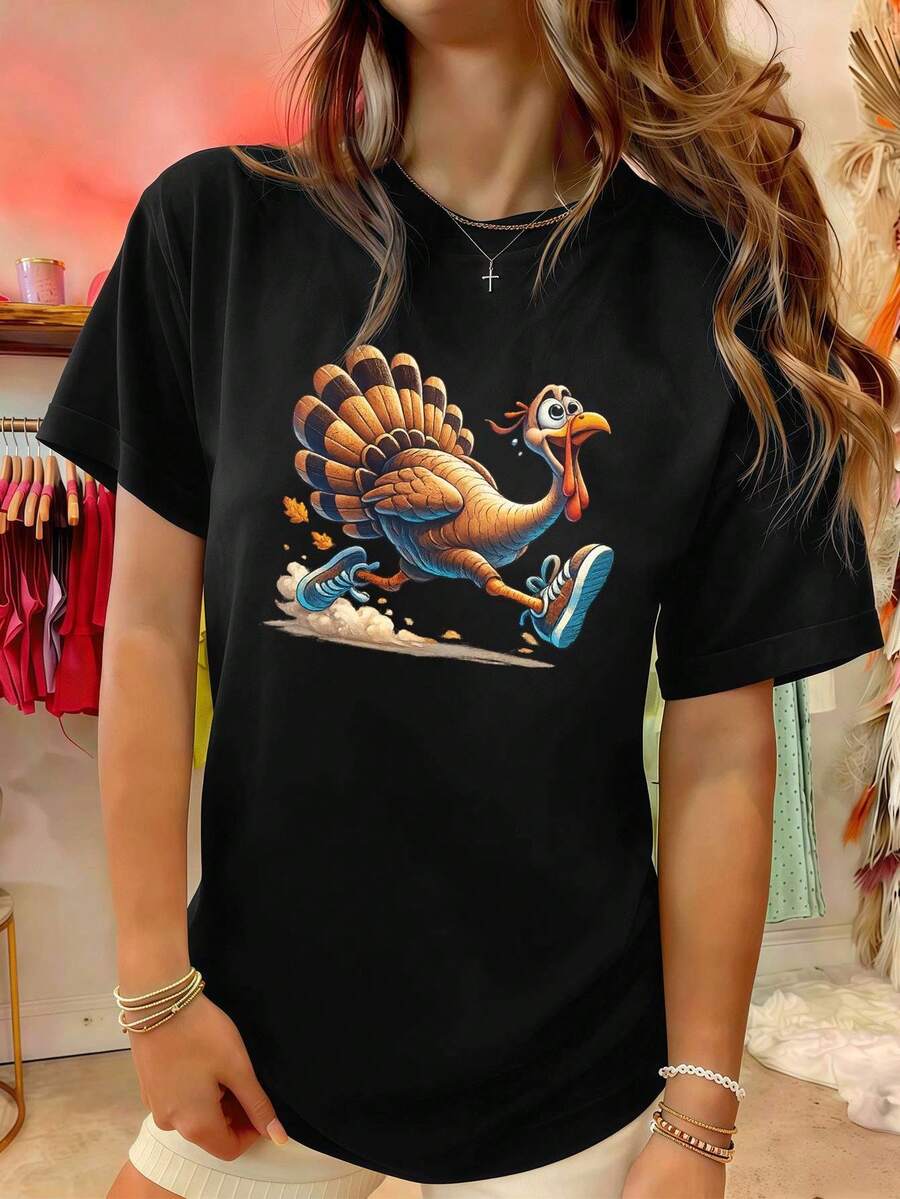 Women T-Shirts - Black - View 1