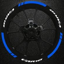 Motorcycle Wheel Hub Sticker - Waterproof, Creative Colorful Tire Sticker, Suitable For Street Motorcycles, Mixed Colors, Plastic, VARIO - A - View 7