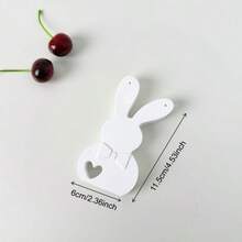 White Plaster Rabbit Jewelry Tray And Earring Holder Set, Cute Rabbit Shaped Vanity Organizer Box, Multi-Size Jewelry Dish For Earrings, Rings, Necklaces, Decorative Desktop Storage And Photo Prop, Ideal Gift For Easter And Mother's Day - Multicolor - View 14