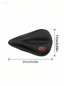 1pc Extra Large & Wide Bicycle Silicone Seat Cover, Thickened Mountain/Electric Bike Saddle Cushion - Multicolor - View 2