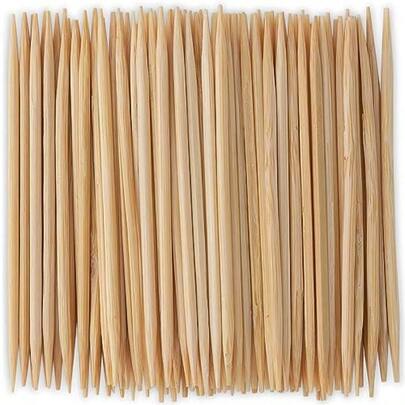 Blue Sky Toothpicks In Dispenser - 300 Premium Wooden Food Picks Disposable -Friendly Design For Easy Party Snacking And Elegant Home Dining