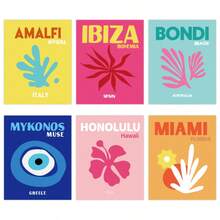 6pcs College Style Travel Room Decor Art, Inspirational Wall Art For Bedroom & Dorm, Cute Printed Pictures, College Style Wall Collage Decor (8x10 Inch Unframed) - Decorative Posters - View 13