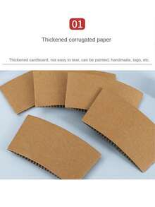 Bộ 10 chiếc/gói, vỏ bọc cốc giấy Kraft dùng một lần, giữ nhiệt/lạnh cho cốc cà phê/trà, đường kính 90mm. - Màu nâu  Mocha - Xem 3