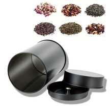 12pcs/Set Iron Tea Tin Canisters, 12oz Airtight Double Lid, Round Shape With Blank Stickers And Inner Bag, Ideal For Loose Leaf Tea And Coffee Storage, Holiday Feature - White - View 5