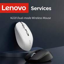 Lenovo N220 Wireless USB Mouse, Silent Design, Comfortable Grip, Suitable For Office, Study, And Gaming - View 2