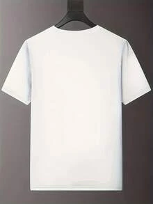Lässiges Kurzarm-T-Shirt für Männer mit dem Aufdruck "GIVE ME A RVEZA", locker geschnitten und vielseitig kombinierbar. - Stil1 - Übersicht 2