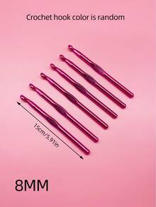 Set 6 Kait Rajut Aluminium, 2.0-10.0mm, 9 Ukuran Tersedia, Label Ukuran Tertera Jelas pada Batang, Alat Latihan Merajut Benang, Cocok untuk Merajut Sweater, Selimut, Mainan Mewah, dan Berbagai Kain, Set Alat Pilihan untuk Pengajaran Kerajinan Tangan di Kelas - Jarum rajut alumina - View 16