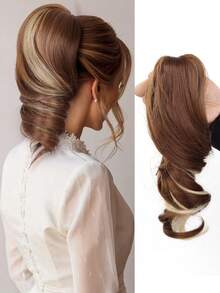 Tóc đuôi ngựa kẹp cho nữ, dài 12 inch, kiểu tóc đuôi ngựa xoăn, tóc nối đuôi ngựa gợn sóng, tóc nối đuôi ngựa tổng hợp, tóc đuôi ngựa kẹp. - Nhiều màu - Xem 12