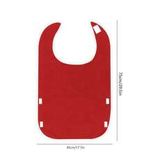Yếm ăn cho người lớn cỡ lớn 75*45cm, tạp dề đa năng chống bám bẩn, khăn ăn tái sử dụng có khóa dán, vật dụng cần thiết cho việc chăm sóc người già tại nhà dưỡng lão. - Kiểu túi - Xem 14