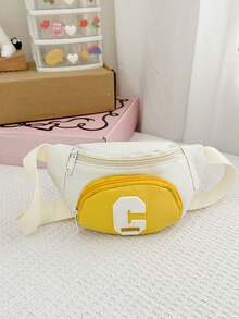 1pc This Stylish, Color-Blocked, Adorable Mini Waist Bag Features A Unique Design Suitable For Various Occasions. Versatile And Versatile, It'S Perfect For Outdoor Activities, Playtime, Commuting, And More, Making It The Perfect Gift For Teenagers. - Multicolor - View 15