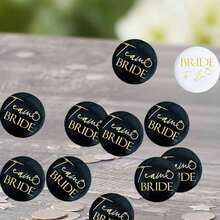 9/13pcs Wedding Badge Set, Including Badges And Bridesmaid Accessories, Great Gift For Bridal Shower And Bachelorette Party, Perfect For Decorating Wedding, Engagement - Multicolor - View 2