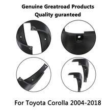 Bộ 4 tấm chắn bùn/bộ cho xe Corolla 2004-2018, chắn bùn trước và sau bằng nhựa PVC. - B - Xem 4