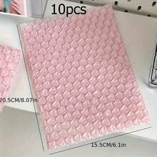 10个粉色/洋红色心形气泡信封，小号/大号，适用于礼品包装、缓冲包装、防震、搬家、运输、包装、蜂窝包装袋、珠宝和礼品包装袋 - 彩色 - 查看 14