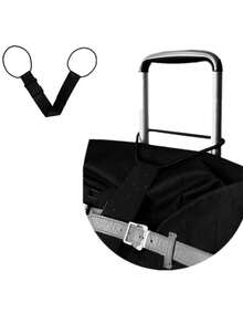 1 pezzo Cinghia per valigia, cinghia per zaino e valigia, cinghia multifunzionale per trolley con gancio esterno, adatta per valigie da viaggio leggere e piccole, elementi essenziali da viaggio, forniture per crociere - Multicolore - Visualizzare 4