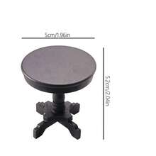 4 Colors Mini Wooden Round Table - Comes With Mini White Lace Tablecloth, Mini Round Table In White Box, Decorative Ornament, Miniature Furniture Model, Dollhouse Toy, 1:12 Scale Round Table Model, Micro Landscape Room Decor, Exquisite Wooden Craft - Multicolor - View 3